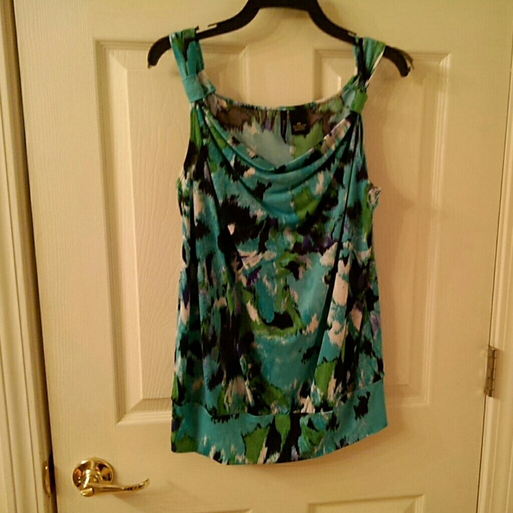 New Directions Blue green summer tank